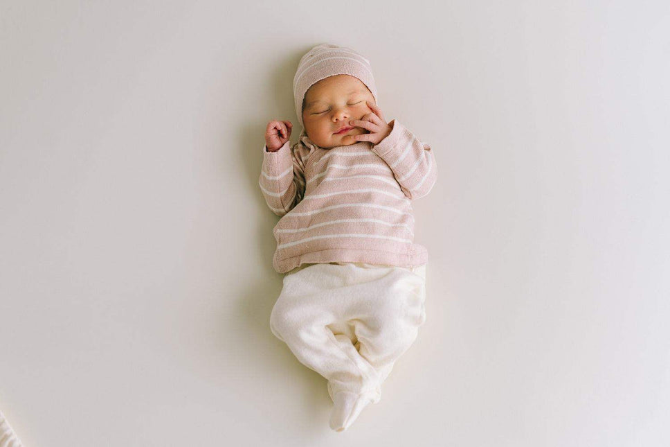 Newborn geboorteset roze gestreept | 0-3 maanden