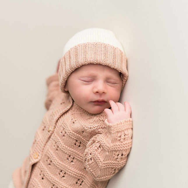 Newborn jasje old pink | 0-3 maanden