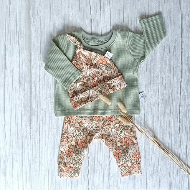 Cuffed legging met bloemenprint