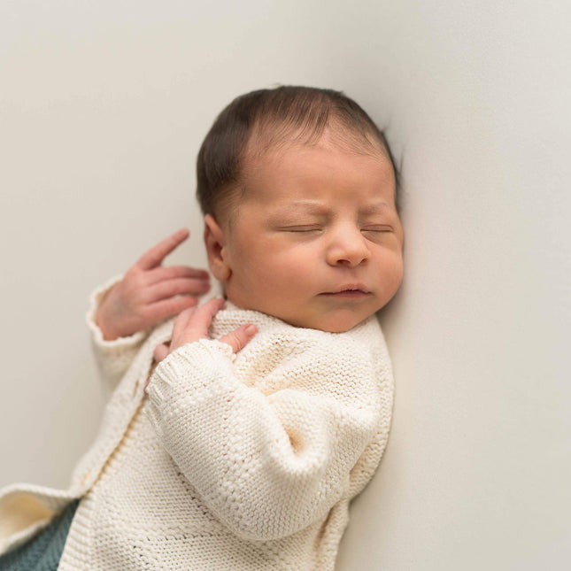 Newborn jasje ecru | 0-3 maanden