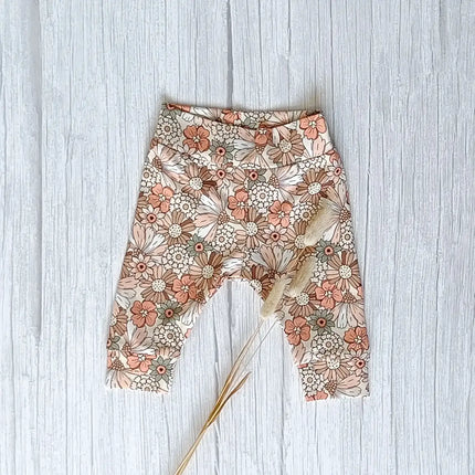 Cuffed legging met bloemenprint