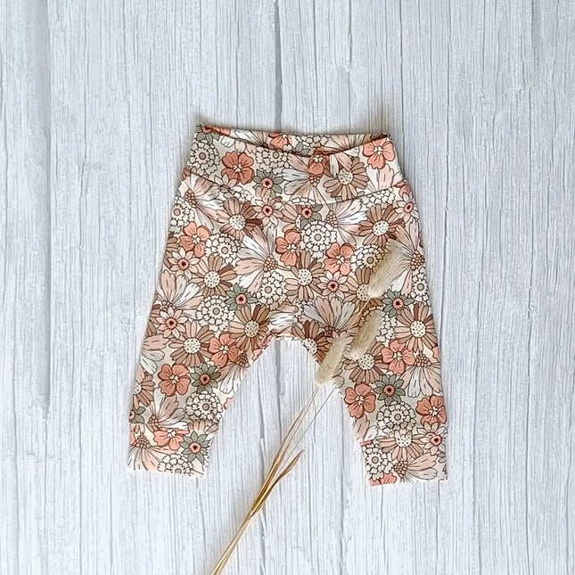 Cuffed legging met bloemenprint