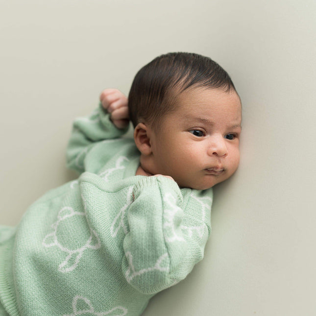 Newborn geboorteset | turtle soft green | 0-3 maanden