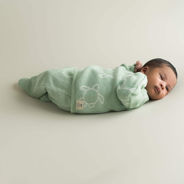 Newborn geboorteset | turtle soft green | 0-3 maanden