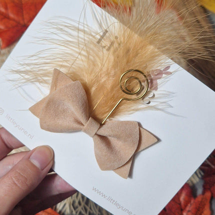 Haarstrik sinterklaas | Beige Suede