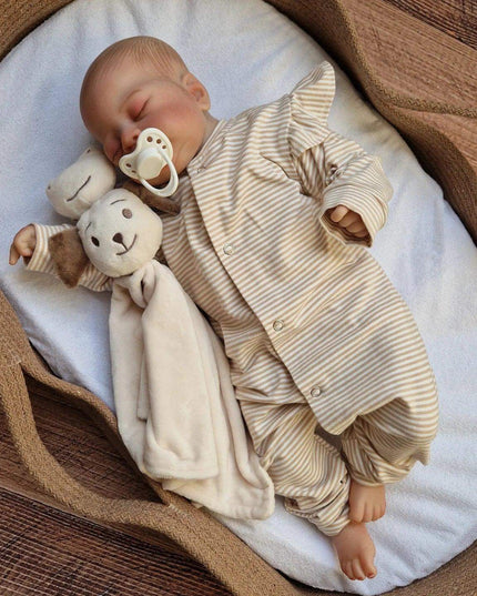 Boxpakje ruffle small stripes ivory