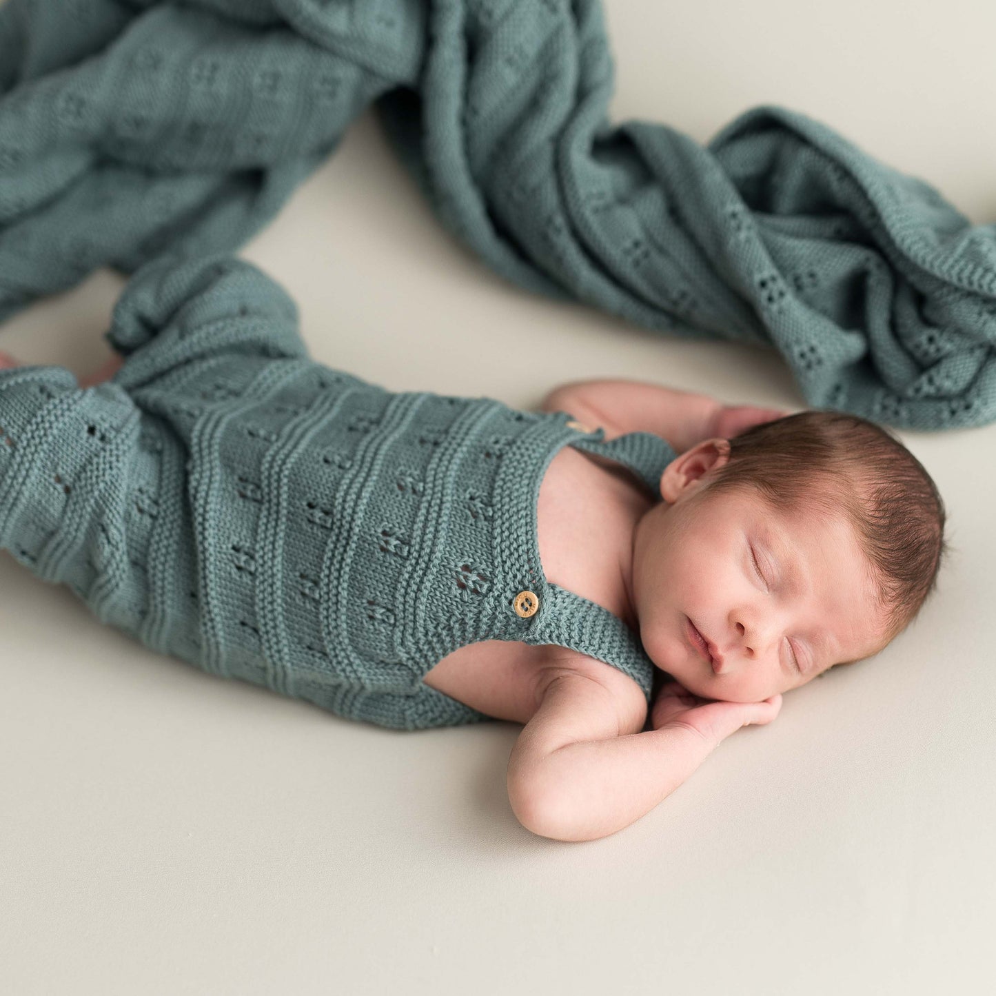 Newborn romperpakje jeans-blue | 0-3 maanden