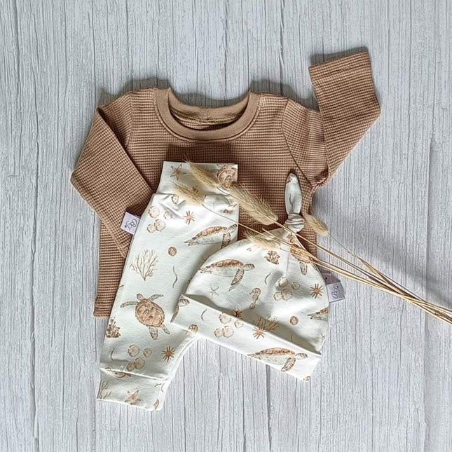 Longsleeve wafeljersey | cacao