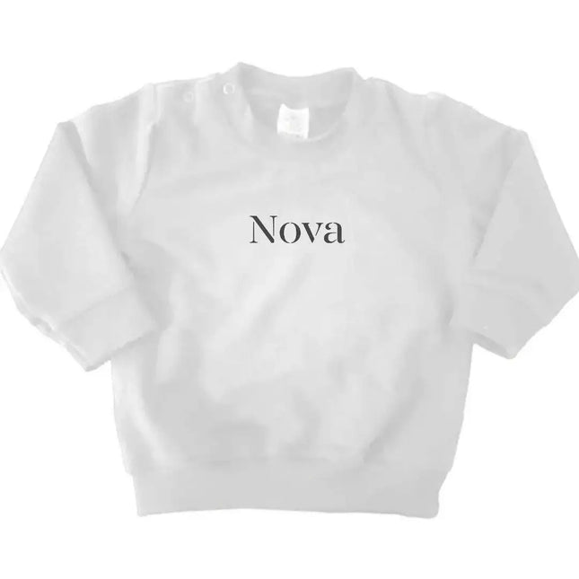 Baby sweater simpel met naam