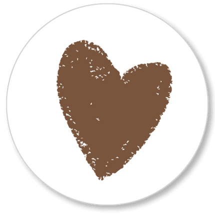 Muurcirkels | hart | 15 cm