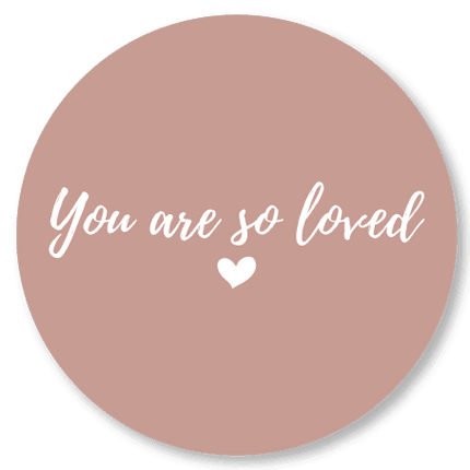 Muurcirkels | you are so loved | 25 cm