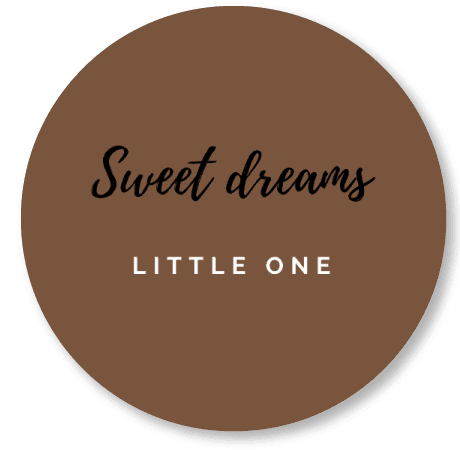 Muurcirkels "Sweet Dreams little one" 25 cm