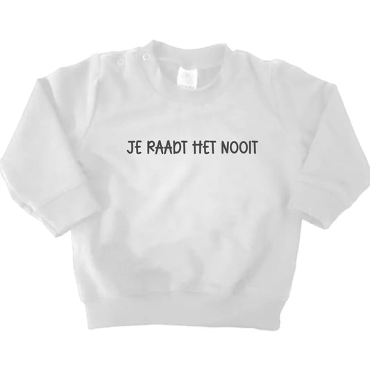 Baby sweater | Je raadt het nooit