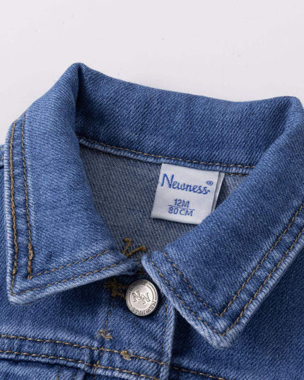 Denim jacket ruffle