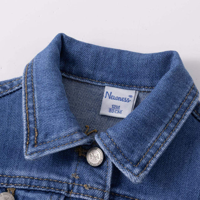 Denim jacket ruffle
