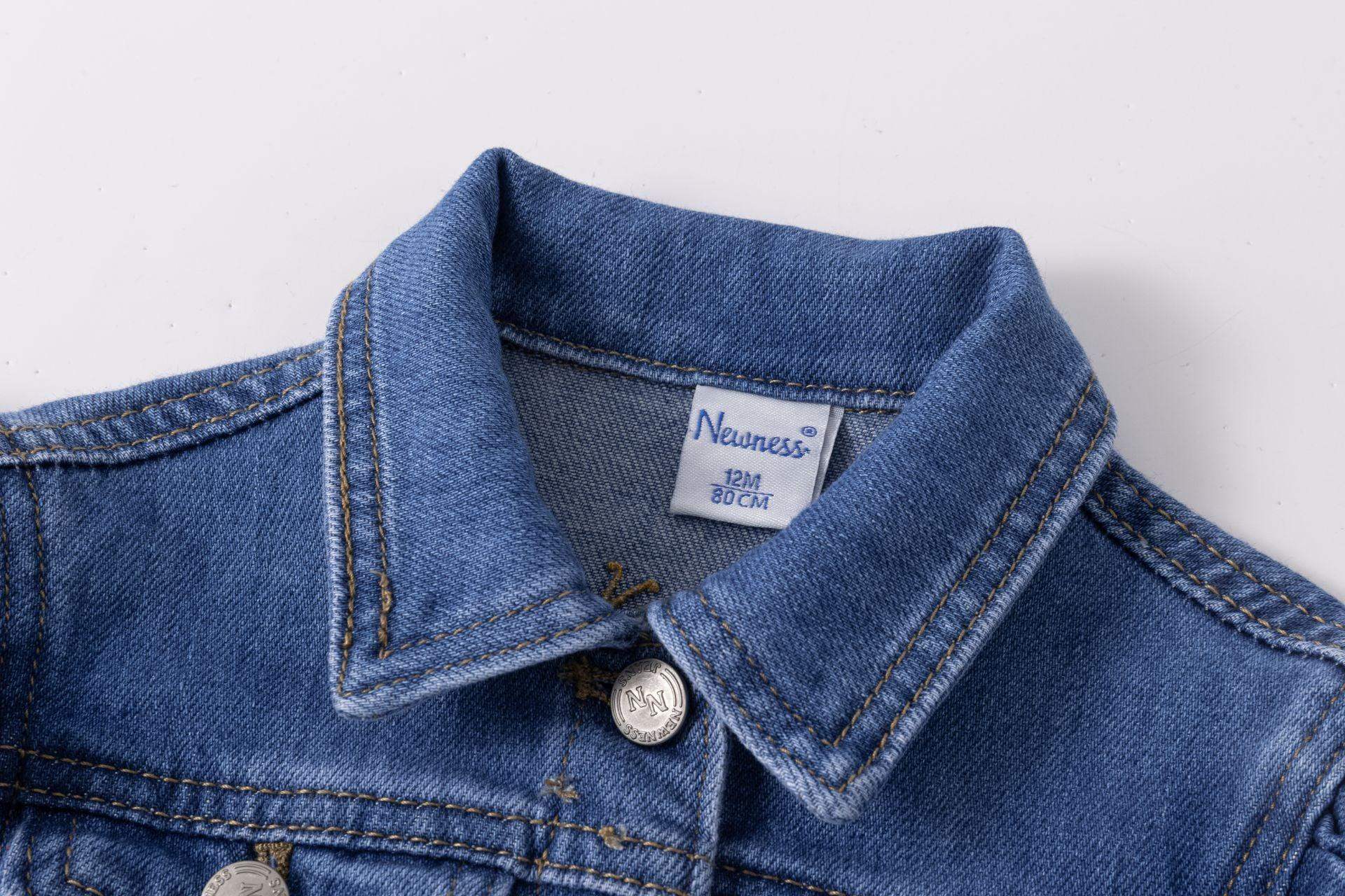 Denim jacket ruffle