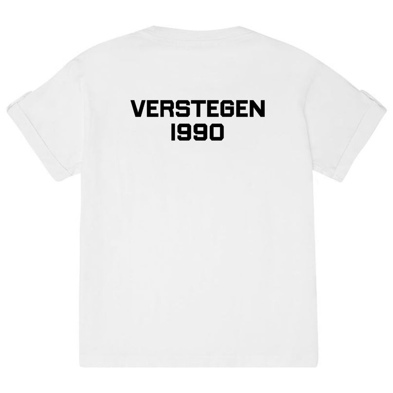 Baby t-shirt | Achternaam + Geboortejaar