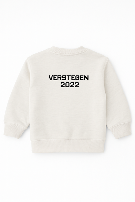 Baby sweater | Achternaam + Geboortejaar | Rug
