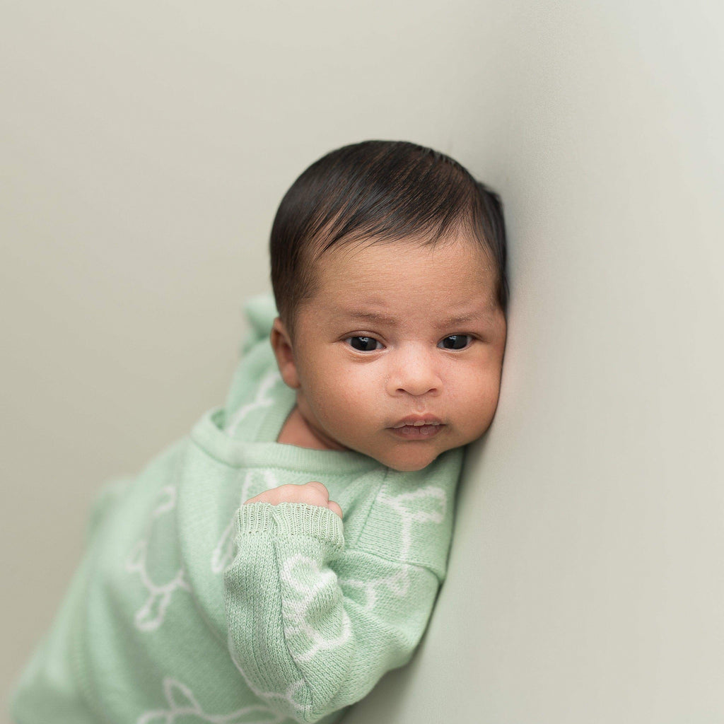Newborn geboorteset | turtle soft green | 0-3 maanden