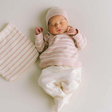 Newborn geboorteset roze gestreept | 0-3 maanden