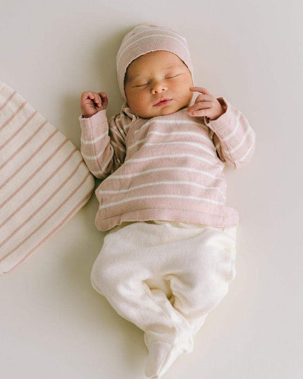 Newborn geboorteset roze gestreept | 0-3 maanden