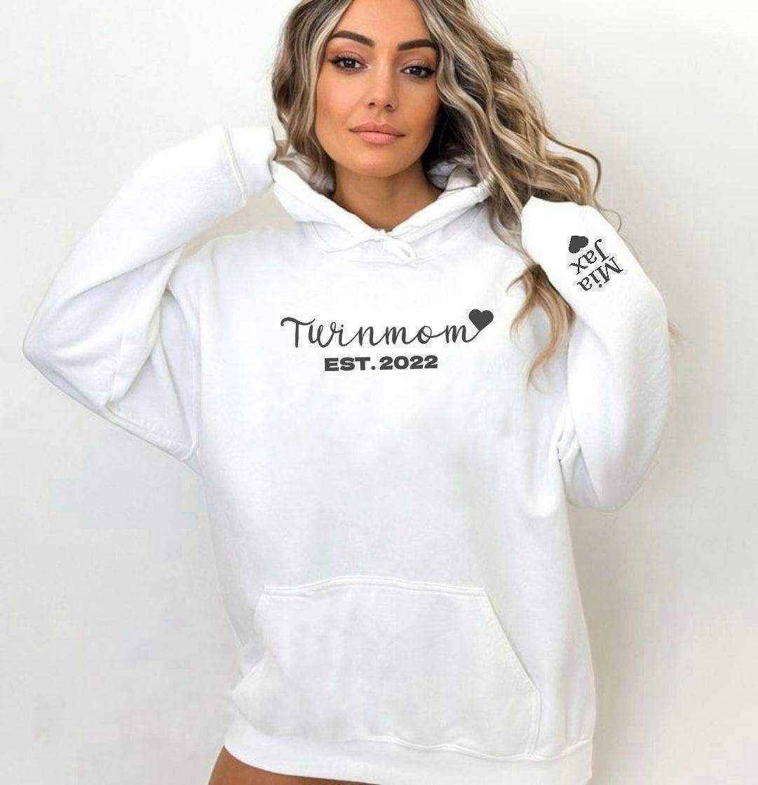 Mama hoodie | Twin Mom est.