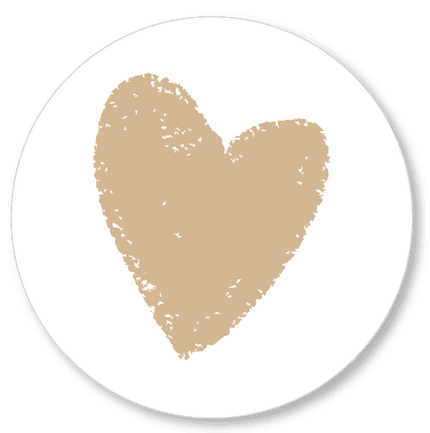 Muurcirkels | hart | 15 cm