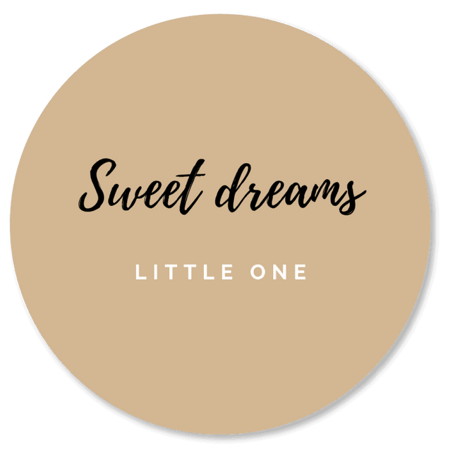 Muurcirkels "Sweet Dreams little one" 25 cm