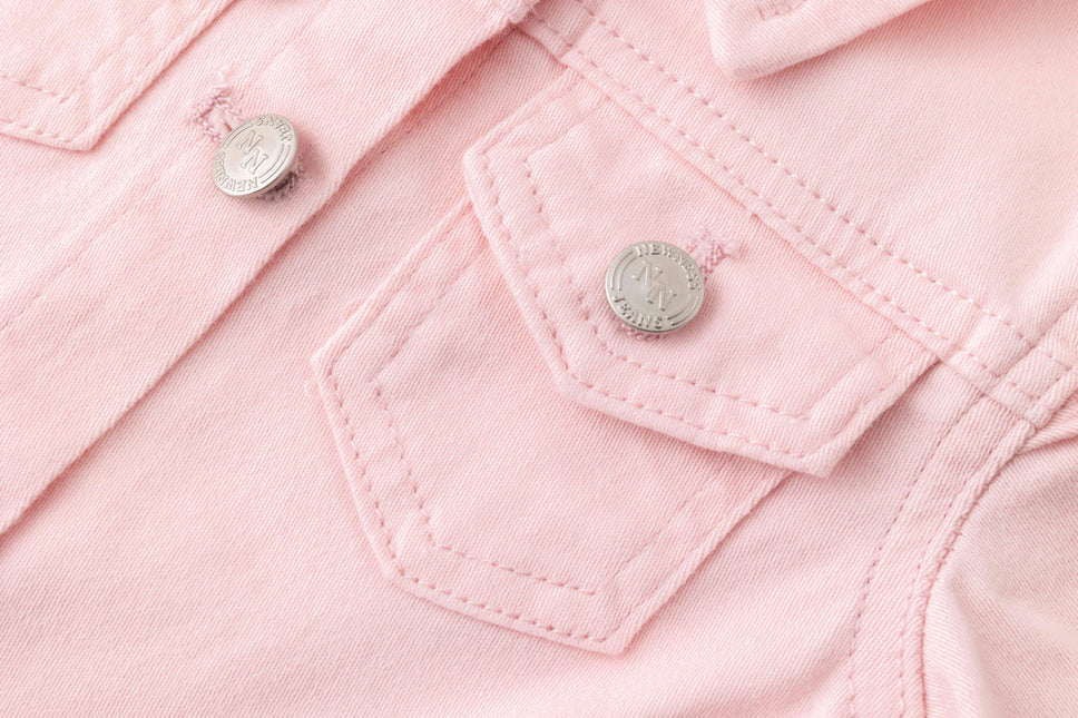 Denim jacket pink